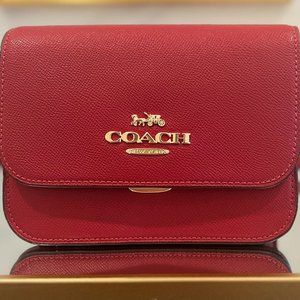Coach Red Leather Crossbody